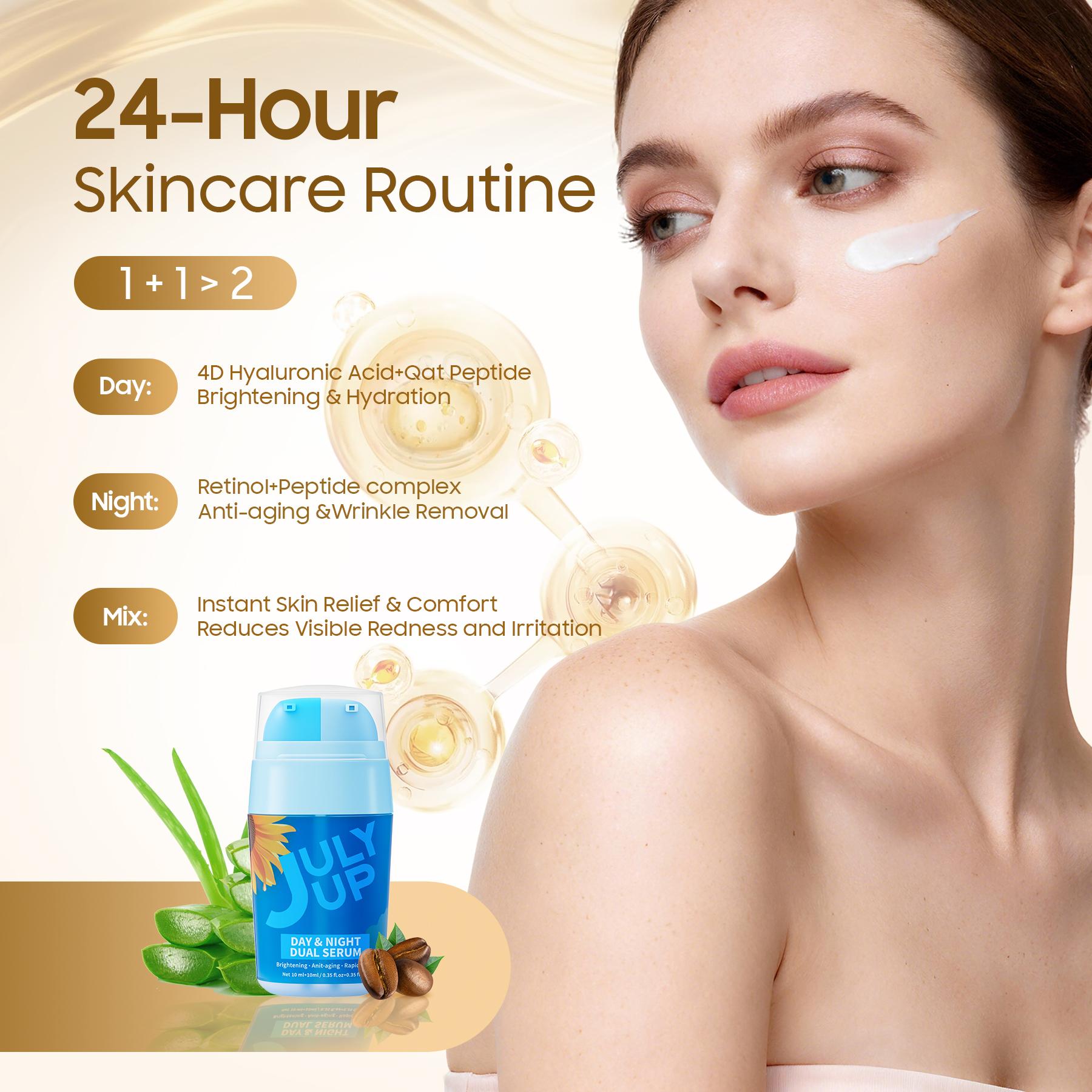 2-in-1 AM/PM Serum Duo | The Only Skincare Routine You Need | Hydrating Gel + Firming Retinol