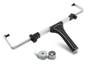 ROLLINGDOG Adjustable Paint Roller Frame, 12–18 Inch Adjustable Width Wide Roller Handle, 2-in-1 DIY Painting Tool, Lightweight Heavy Duty Aluminum Frame, Easy Lock System, Fits Extension Pole for Wall & Ceiling Painting, Roller Frame, Large Paint Roller