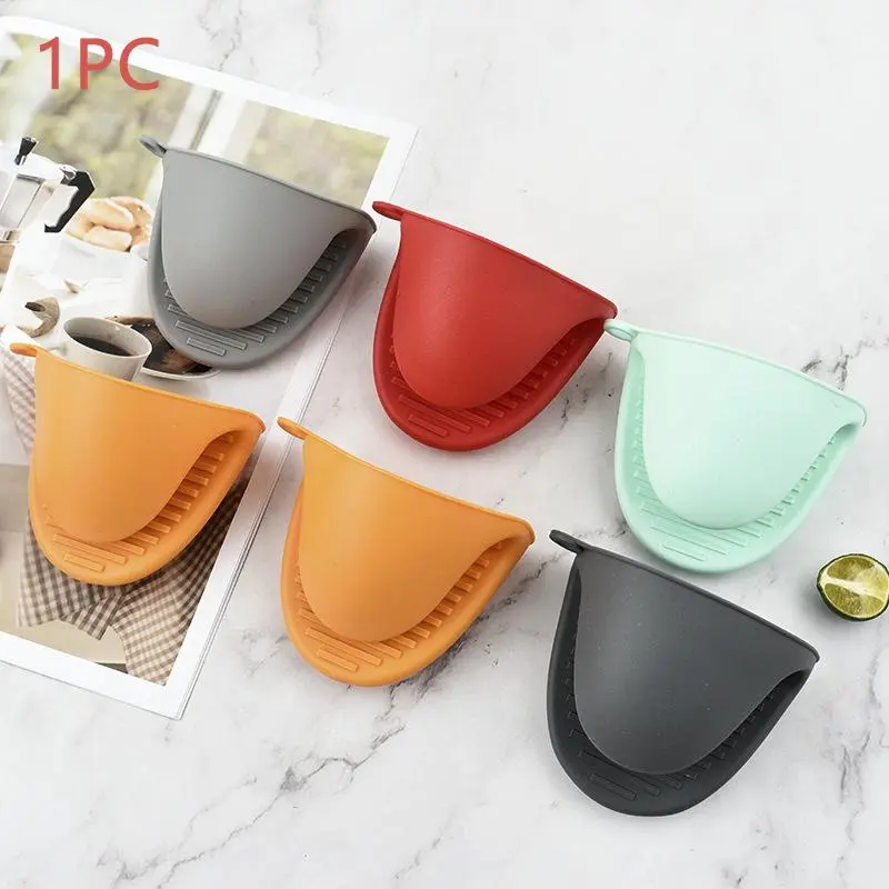Random Color Silicone Oven Mitts, Heat Resistant Oven Gloves, Non-slip Oven Mitts, Thick Home Kitchen Accessories, Baking, Bakeware, Kitchenware