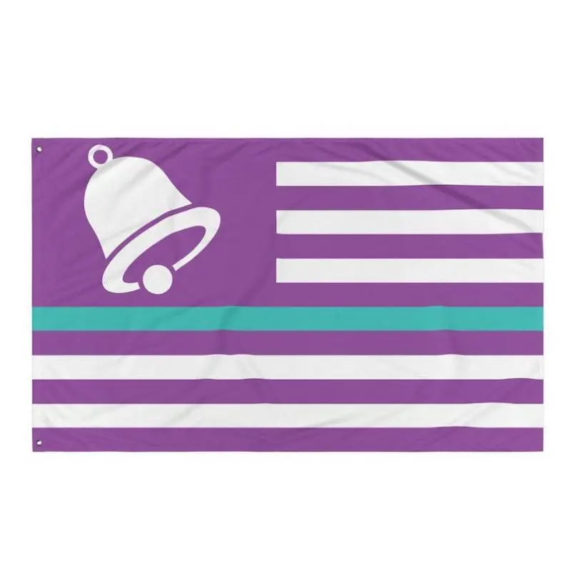 Thin Baja Blast Line Back the Bell Thin Drew Line Flag - Indoor/Outdoor Banner Tapestry colorful decorative Party Decoration bedroom decor tapestry chill room accessories mens room decor cool stuff for room