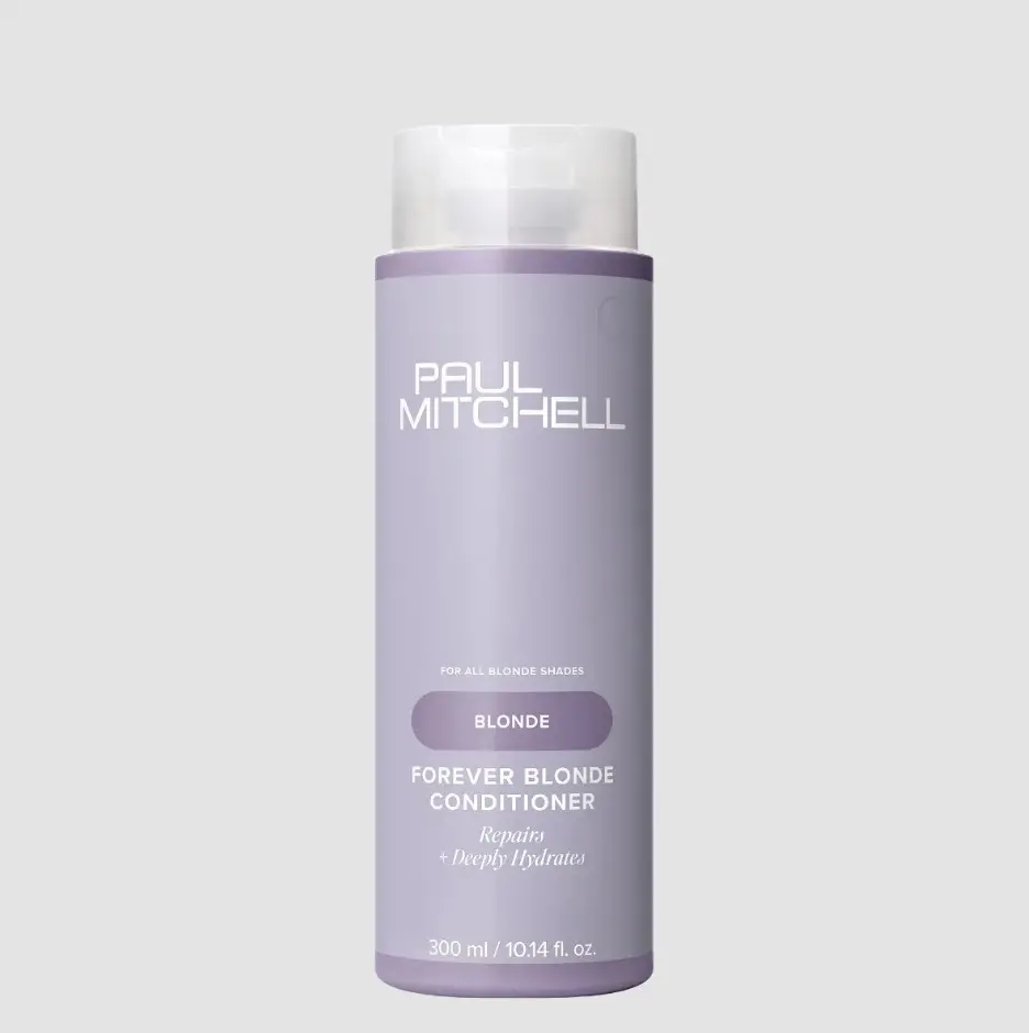 Paul Mitchell Forever Blonde Conditioner, Intensive Hydrating & Repairing Haircare Treatment for Blonde & Color-Treated Hair, Cucumber Fragrance, Paraben-Free, Single, Scent, Oil, Any, Deep Repair, Chemically Treated