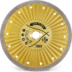 7 inch Tile Blade Thin Porcelain Cutting Blade for Dry or Wet Cutting Tile Marble (1, 7")