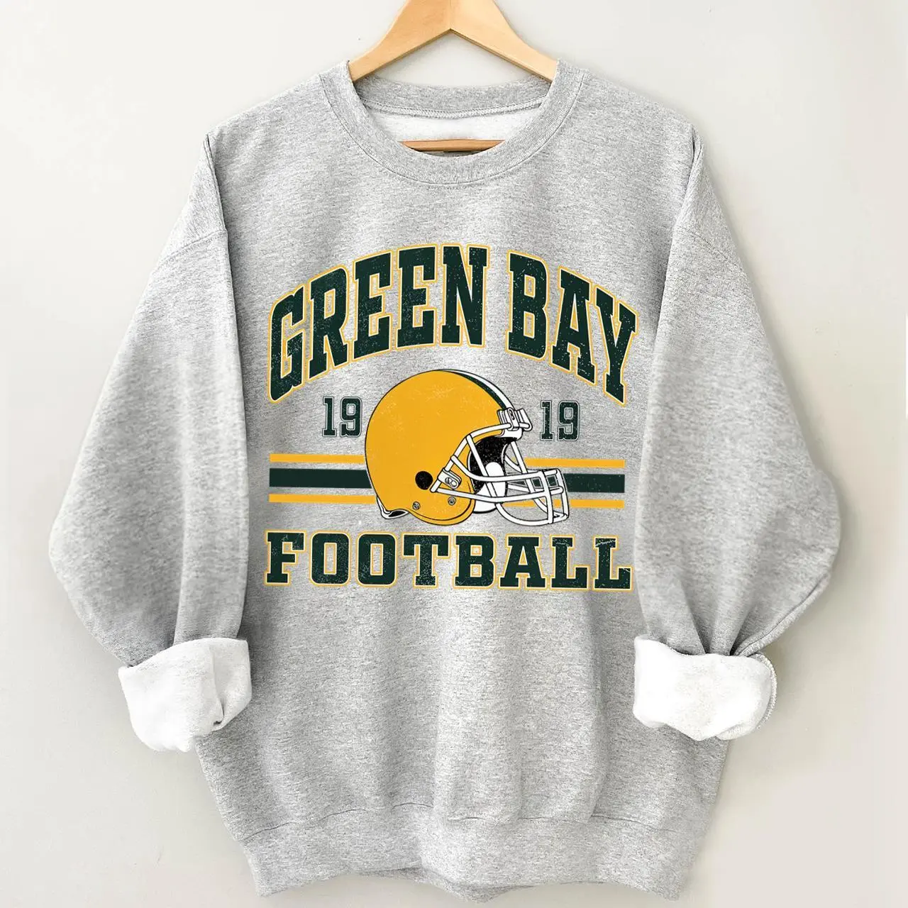 Vintage Y2k Green Bay Football Sweatshirt, Retro Green Bay Crewneck Sweatshirt, Unisex Gifts For Football Fan