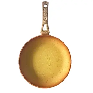 Sartén Neware 11" Fry Pan 28cm TerraCotta with Induction Plate, Metal Pellet Impact Technology, Nonstick Surface, Durable Cookware