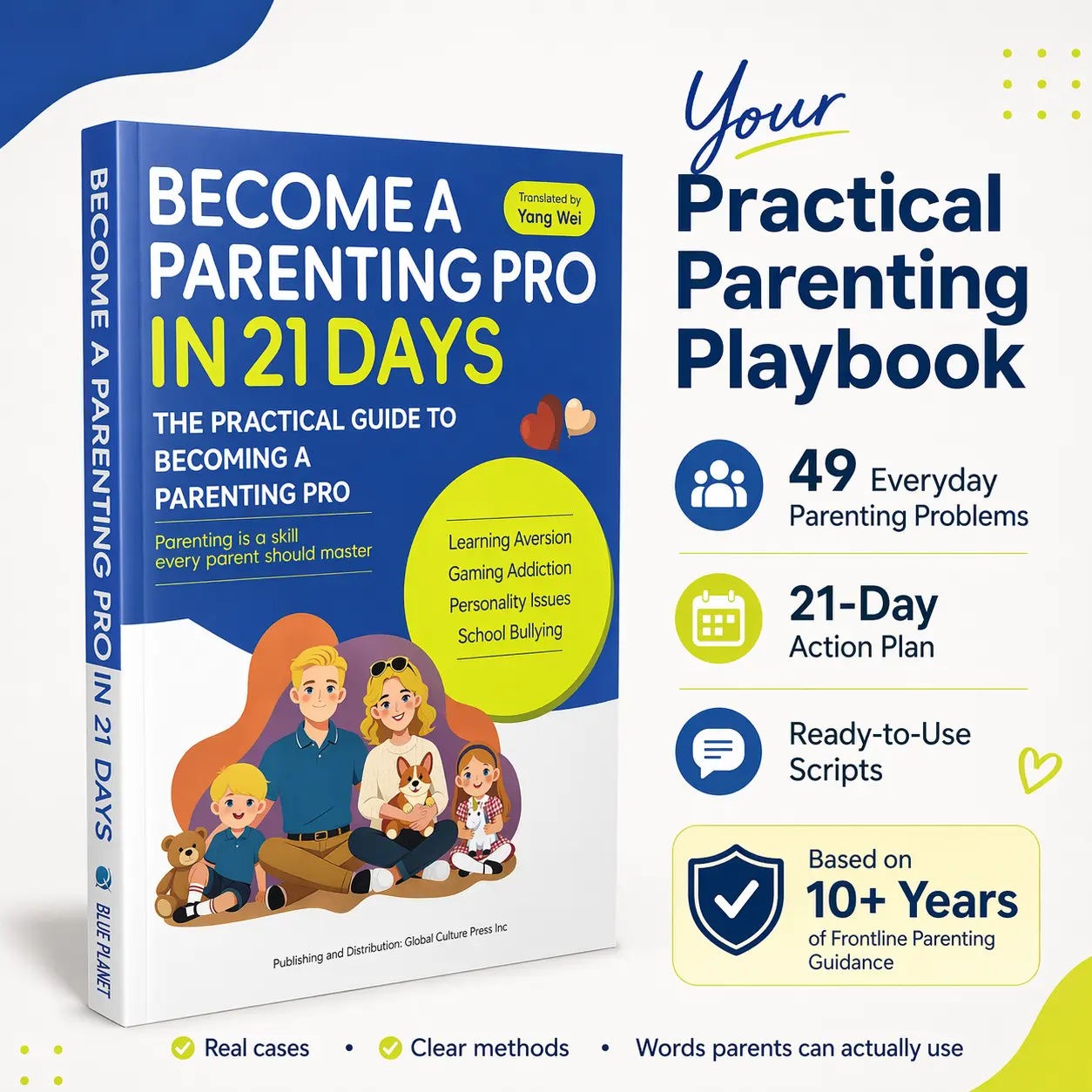 Parenting Guide Book for Parents, Grandparents & Teachers - 21-Day Learning Plan Early Learning Resource for Ages 3-12: Master Essential Skills, Resolve 49 Everyday Parenting Problems (Tantrums, Homework Struggles, Bad Habits)