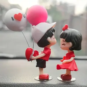 Cartoon Couple Design Car Ornament, Cute Couple Car Interior Decoration, Car Interior Decoration Accessories, Car Trinkets, Car Interior Ornaments
