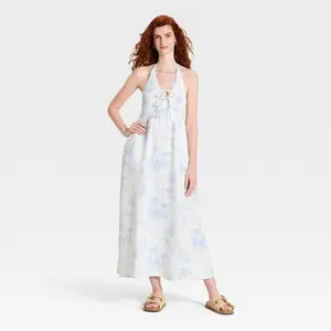 Women's Printed Maxi Sundress - Universal Thread Cream M