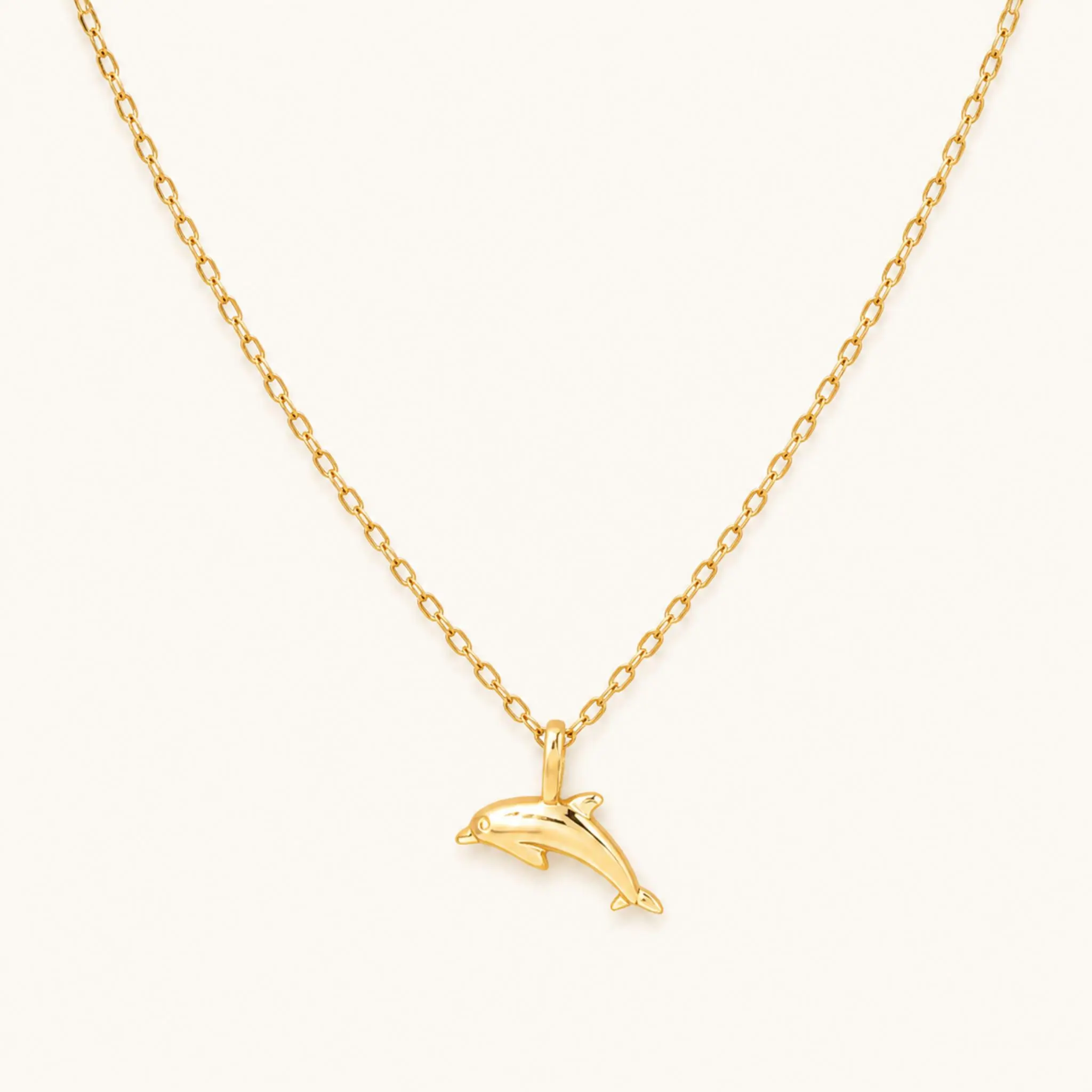Dainty Dolphin Pendant Necklace for Women, 18K Gold-Dipped Minimalist Ocean Jewelry, Fashion Pendant Necklace, Summer Dainty Jewelry, Vacation Jewelry, Beach Vacation Accessory, Beach Gift for Dolphin Lovers, Coastal Gifts for Mom, Everyday Beach Necklace