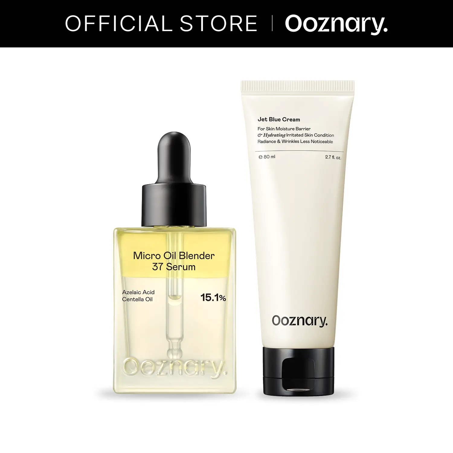 High-Strength 12% Azelaic Acid Serum & Calming Moisturizer Duo - Korean Skincare Set for Oily & Acne-Prone Skin, Lightweight Hydration