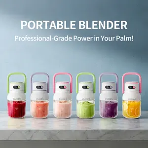 Ideal Gift for Holiday & Birthday: ZHENMI BPA-Free Cordless Blender, 33oz Portable Ice Crushing Blender for Shakes & Smoothies, USB Rechargeable