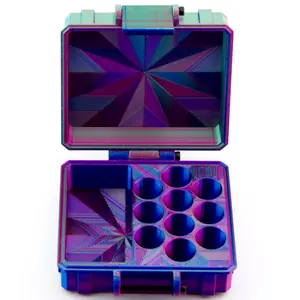 Mixed Vial Case | 10-Slot 3 ml Vial Case & 1 BAC Slot | Organizer for GLP-1, Peptides, Research