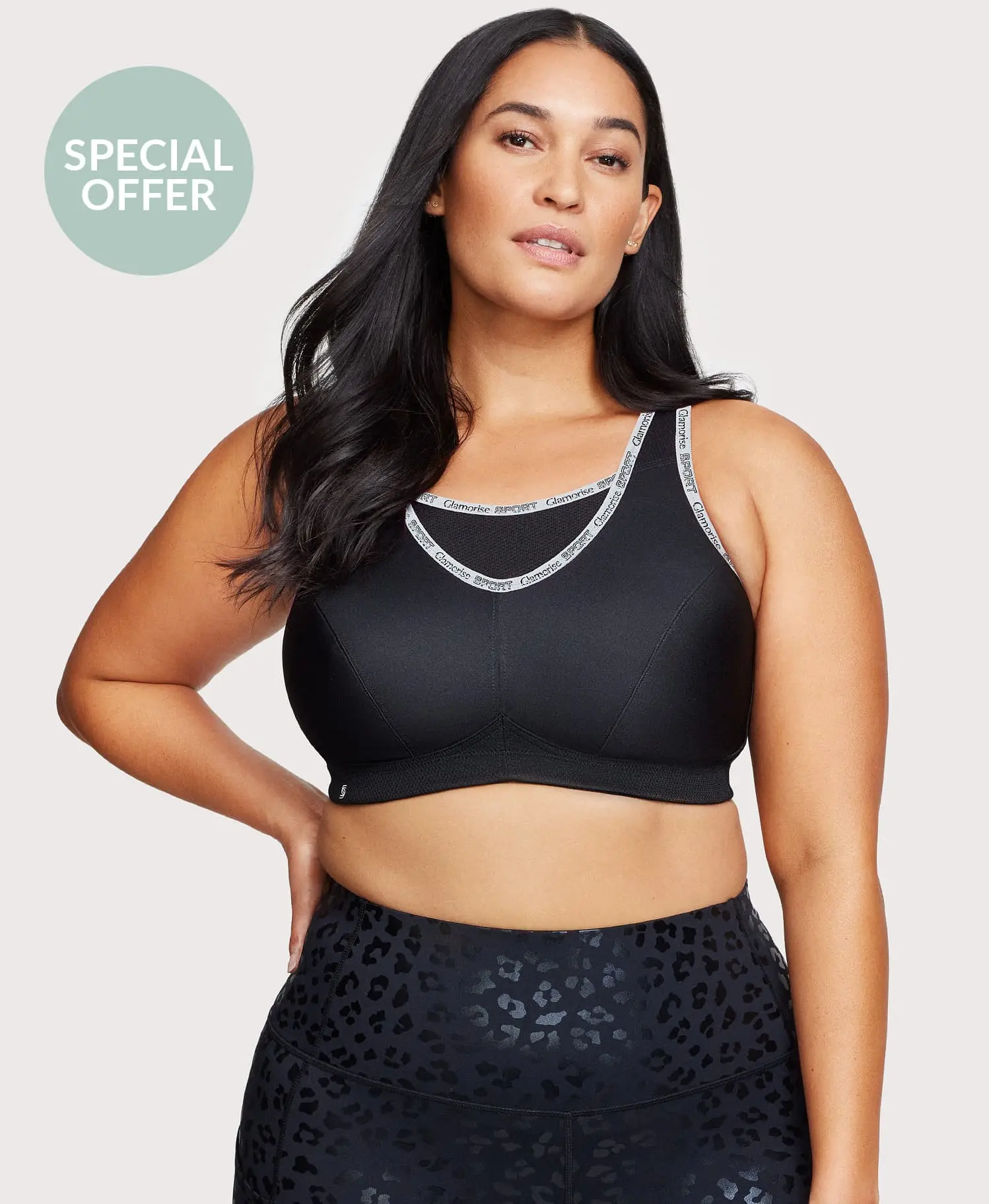 No-Bounce Camisole Sports Bra Black No-Bounce Camisole Sports Bra Black