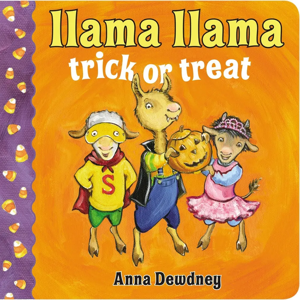 USED Book - Llama Llama Trick or Treat by Dewdney, Anna (Board book) - english