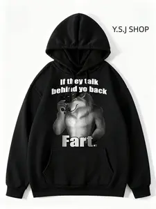 “If They Talk Behind Yo Back Fart ”Funny Meme hoodie, Casual Unisex  Top, Hilarious Graphic Tee,  Menswear Top, Womenswear Top, All Sizes S to 2XL Streetwear Shortsleeve
