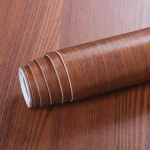 Moisture Proof Peel and Stick Teak Wood Grain Contact Paper for Cabinets Drawers Countertops Vinyl Kitchen Cabinet Wallpaper Self Adhesive Counter Top Contact Paper Waterproof Desk Covering 15.8x78.8 Inch