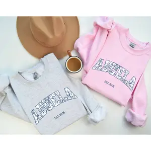 Abuela Est 2026 Sweatshirt | New Grandma Gift | Pregnancy Reveal for Grandma | Spanish Grandma Crewneck | Cozy Gift for Abuela