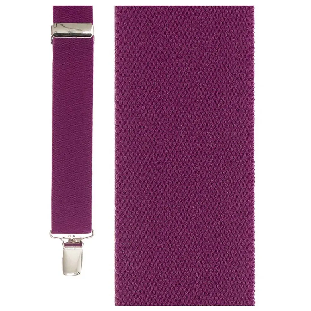 Dark Pink Newport Suspenders