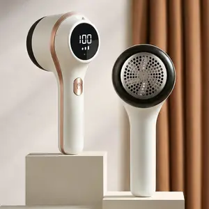 Rechargeable Fabric Shaver, 6 Blades Lint Remover with LED Display, 3-Speed Adjustable Electric Sweater Pill Shaver, Effective Fuzz Pill Removal for Clothes & Furniture