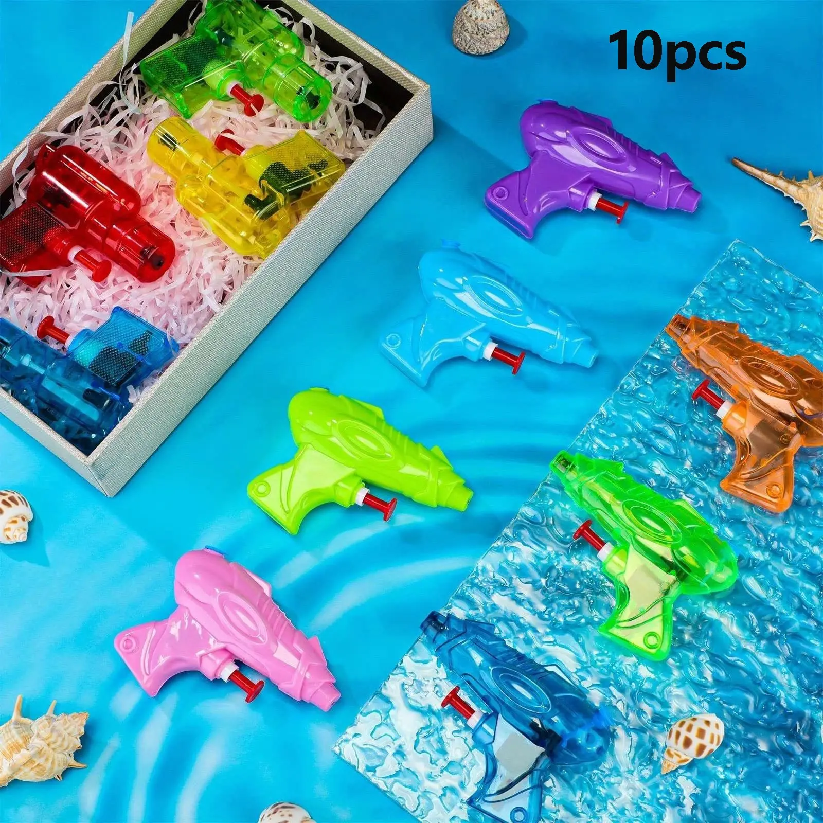5/10/20/30 Piece Plastic Colorful Mini Water Guns, Squirt Guns, Small Handheld Spray Guns, Waterblaster Summer Gift, Outdoor Play Party Gifts, Beach Summer Spraying Games
