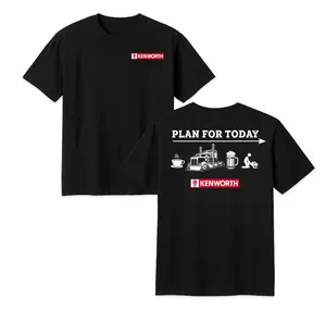 Kenworth T-Shirt, Funny "Plan For Today" Coffee Truck Beer Graphic Tee for Men & Women, Unisex Fit for Truck Lovers, Perfect for Casual Wear, All size