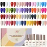 GAOY 42 Pcs Gel Nail Polish Set, 39 All Seasons Colors, UV Gel, Series‑B | With Base Coat, Glossy & Matte Top Coat, Pink White Red Jelly Nude Colors, UV/LED Cure Required, DIY Manicure at Home