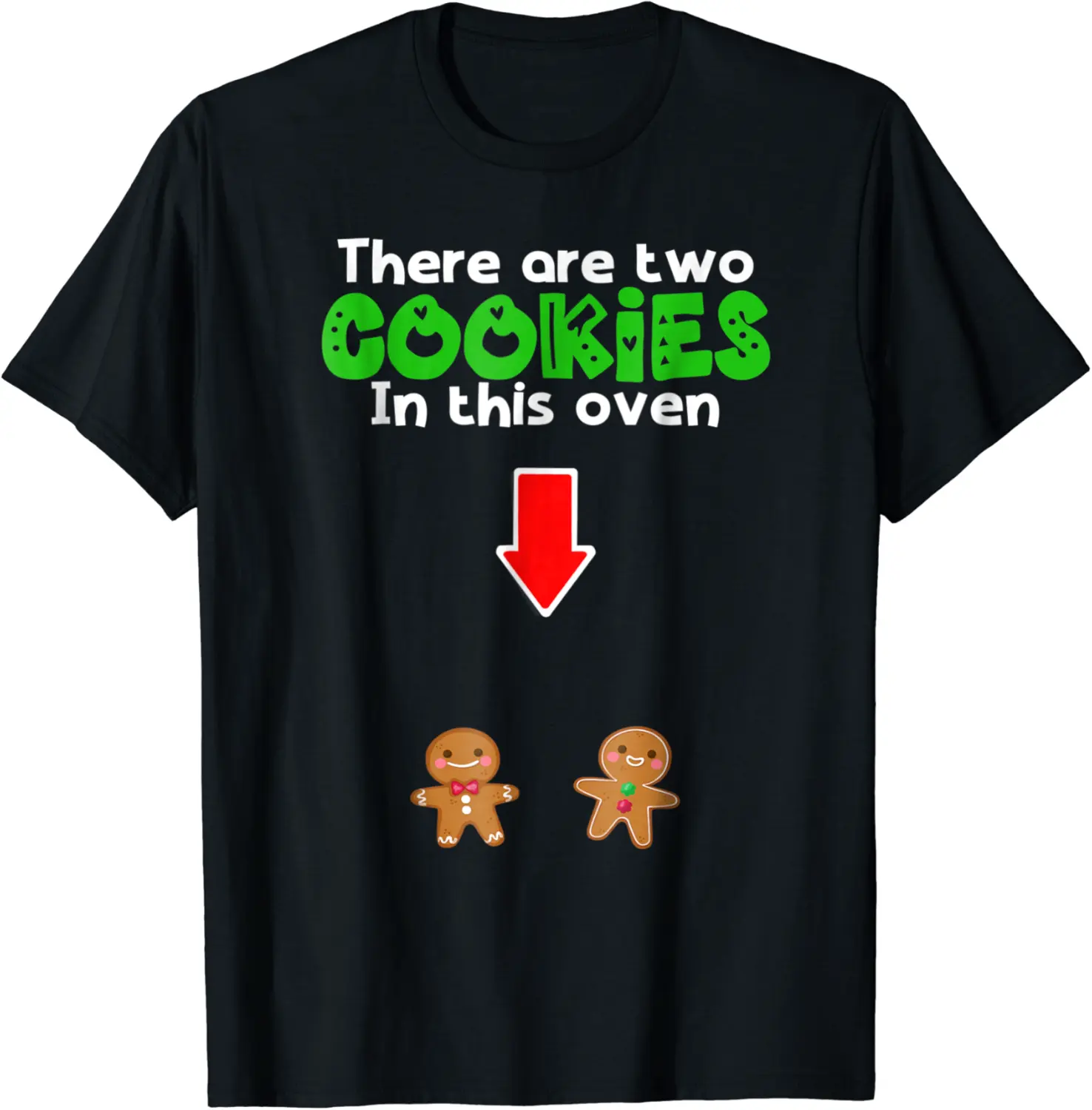 Christmas Expecting Twins Mom To Be Pregnant Wife T-shirt - Nicolekhach Shop 54B07JJ86YJ8