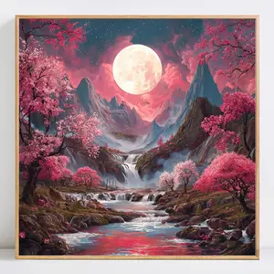 Landscape Diamond Painting for Beginners, No Frame Required, Ideal DIY Craft Kit, Perfect Creative Hobby Gift