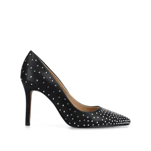 VENUS STATEMENT STILETTO DRESS PUMP HEELS - Black