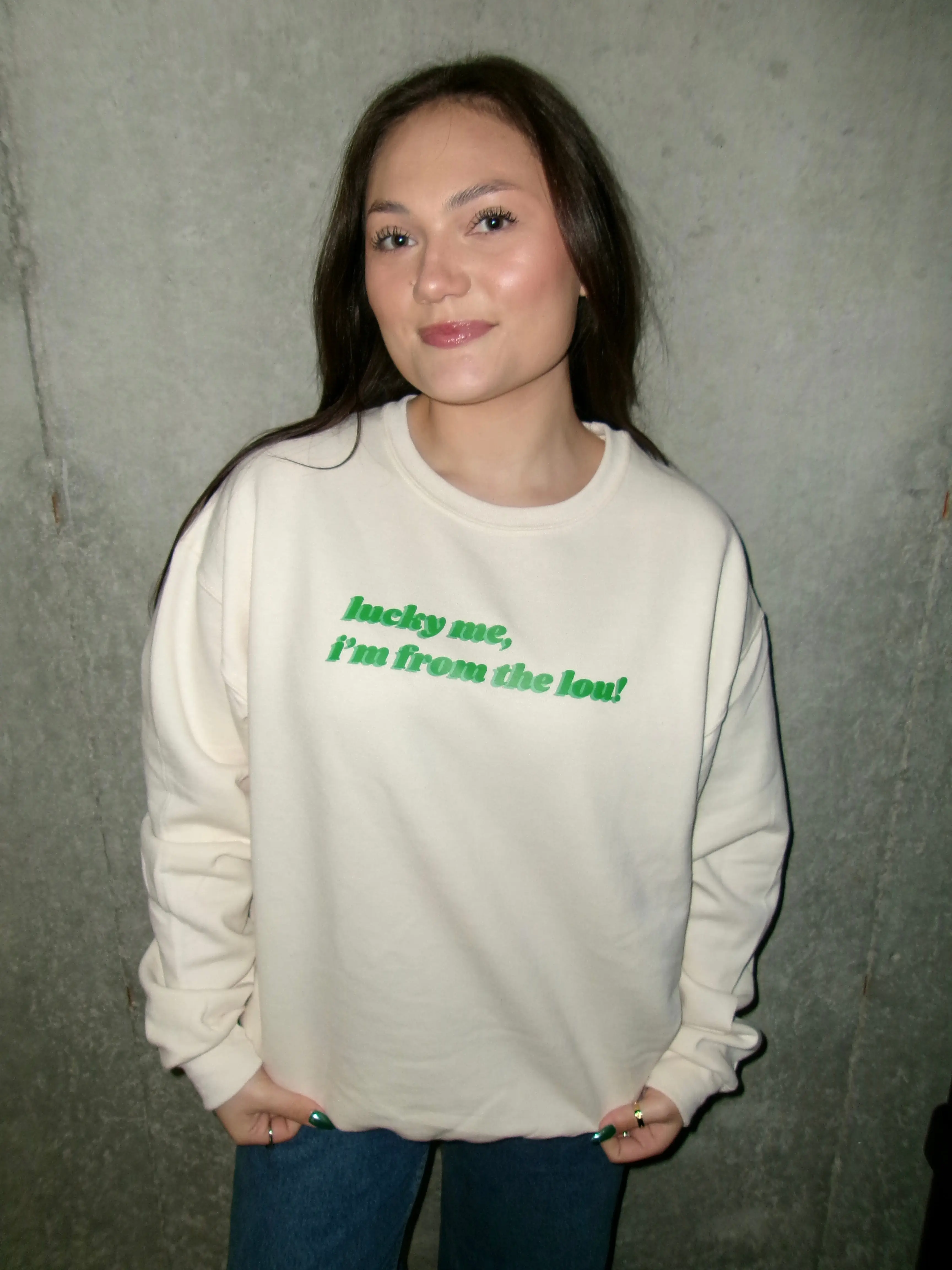 Cream St. Patty's Day Crewneck