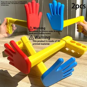 New Popular Horror Game Creepy Monster Funtime Series  3D Printed  Grab Pack Telescopic Hand Prop, 3 Sizes Stretchable Palm Cosplay Accessory for Game Player Model Toy Horror Props Cosplayand Halloween Costume Accessory Game Collectible Party Event Props