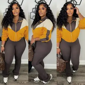 Pant Set Women Two Piece Sets Matching Sets Streetwear Zipper Coats Long Pants High Waist Sports Suit Sportswear 2025