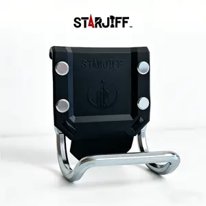 Starjiff Tool Holder Hammer Rack, Tool Storage, Heavy Duty Metal Material with Reinforced Rivets, Portable Waist Belt Mount for Electricians/woodworkers/builders