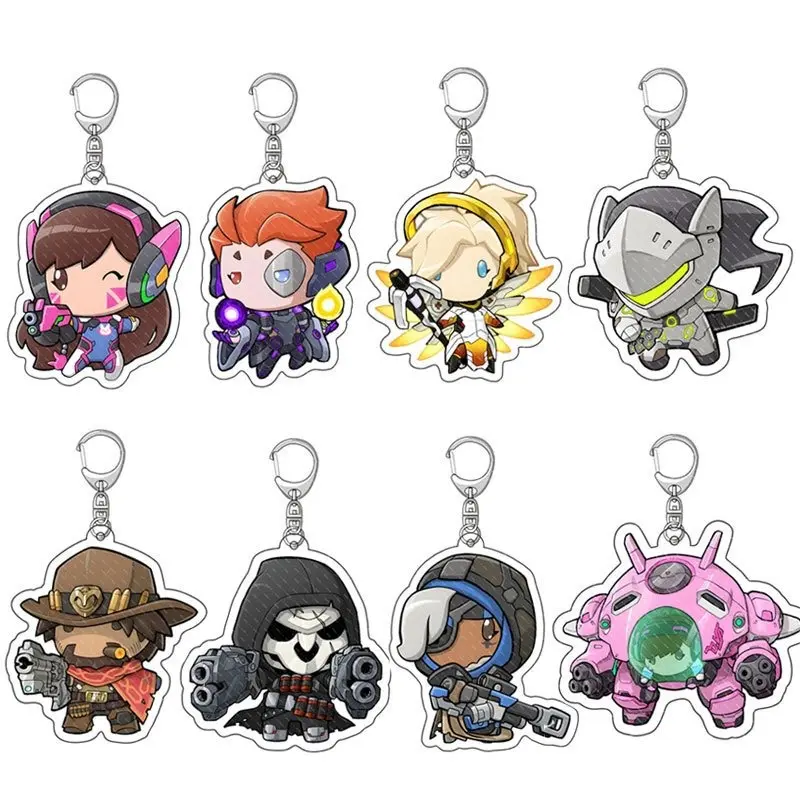 27 Styles Overwatch Keychain Acrylic Pendant Game Accessories, Overwatch Acrylic Charms - Cute Keyring Accessory, Fun Charm For Backpack Or Purse | High Quality and Customer Favorite Items