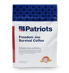 4Patriots Freedom Joe's Survival Coffee: Tasty, Long-Lasting Emergency Instant Coffee, 30 Servings