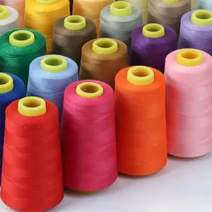 Jeans special thread mending knotting thread medium thick sewing machine thread polyester large roll luggage leather sofa thread thick cloth black and white coloured thread quilt needle thread sewing line