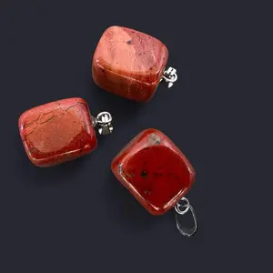 Red Jasper Stone Pendant Necklace
