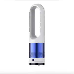 Bladeless Tower Fan and Air Purifier in one, True HEPA Filter 99.97% Smoke Dust Pollen Dander, Oscillating Tower Fan with Remote Control Bladeless fan, bedroom with internal air filter, 80° oscillation tower fan, remote control, 8-speed, 8H time