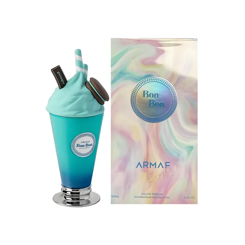 Armaf Bon Bon Eau de Parfum - Unisex 3.4 Oz Perfume, Gourmand Floral, Liquid Spray, Mist Form, Musk-Based Fragrance for Men and Women, Gourmand Floral Unisex Fragrance