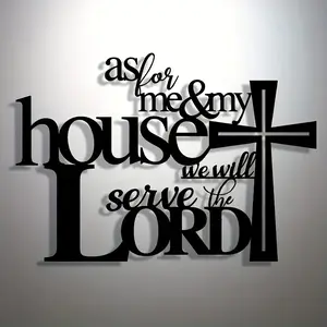 Metal Wall Hanging Decor, Stylish Religious Decor, Religious Home Decor for Bedroom and Living Room, Hollow Cross Wall Art for Office Decoration, Perfect Gift for Religious Enthusiasts