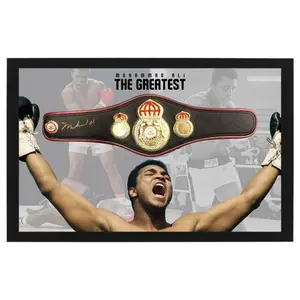 Boxing – Muhammad Ali Signed & Mini Belt Poster