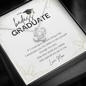 Graduation Gift, Birthday For Her, Graduation Gifts, To My Badass Graduate Necklace, Graduation Gifts For Her, Personalized Jewelry