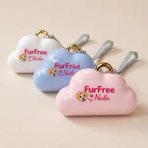 Reusable Lint Roller - Cloud Design in White, Blue, and Pink - Perfect for Removing Lint from Clothing and Fabrics