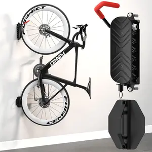 Bike Wall Support Stand Mount Hanger, Bicycle Parking Rack, Road Bike Holder, MTB Cycling Rotating Buckle, Garage Accessories