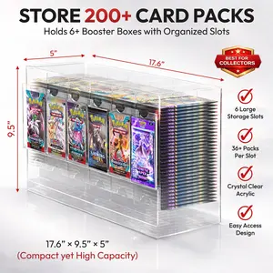Professional Organizer Pokémon TCG 6 Row Card Pack Holder Dispenser