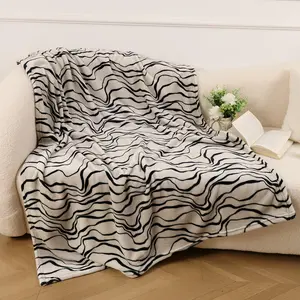 RoseKind Zebra Wonderful  Fluffy Set Plush Fuzzy Bedding Set, Warm Soft Bedding Set for all season