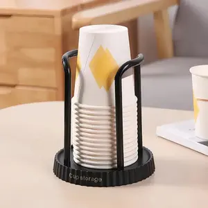 Multifunctional Disposable Paper Cup Holder, Plastic Paper Cup Dispenser, Durable Countertop Organizer, Cup Storage for Home Office Spa Bar Cafe