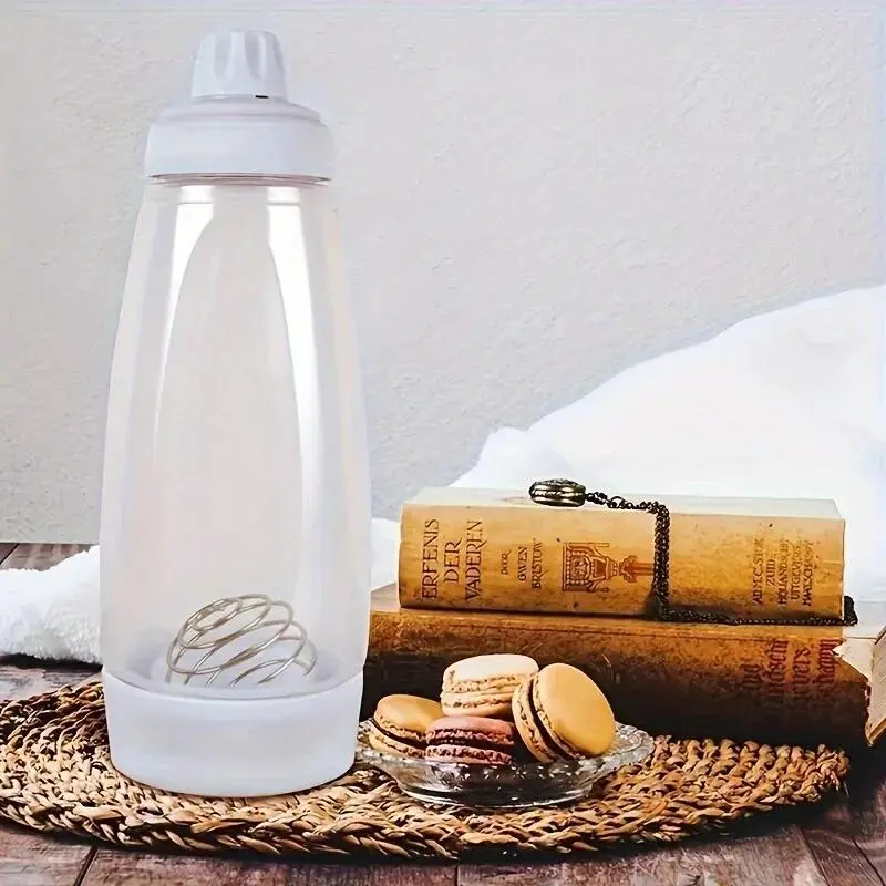 Pancake Batter Bottle Battler Mixer With Blender Ball Wire Whisk blend & Pour for Mess-free Baking For Restaurant