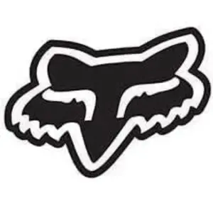 Foxx head logo vinyl decal for cars trucks dirt bikes laptops or any solid surface. Many colors available. Bigger sizer available upon request .