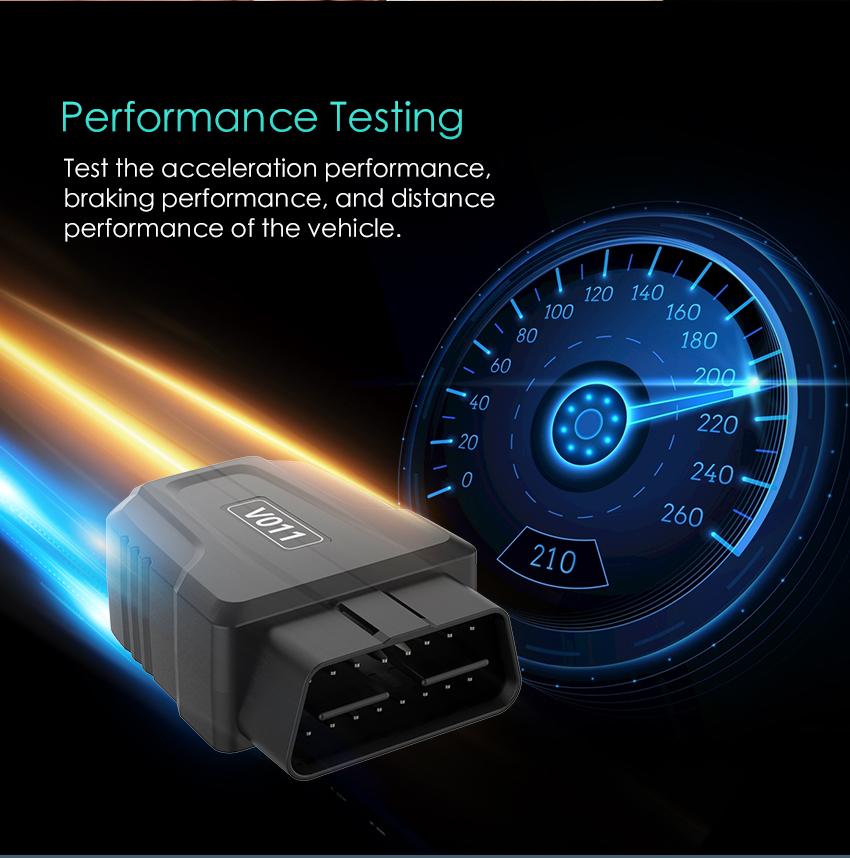 OBD2 Scanner, Automotive Bluetooth Scanner, All System Diagnostic Tool for iOS & Android, Vehicle Health Check, 6 Maintenance Services, Smog Check, Repair Guide, Performance Test