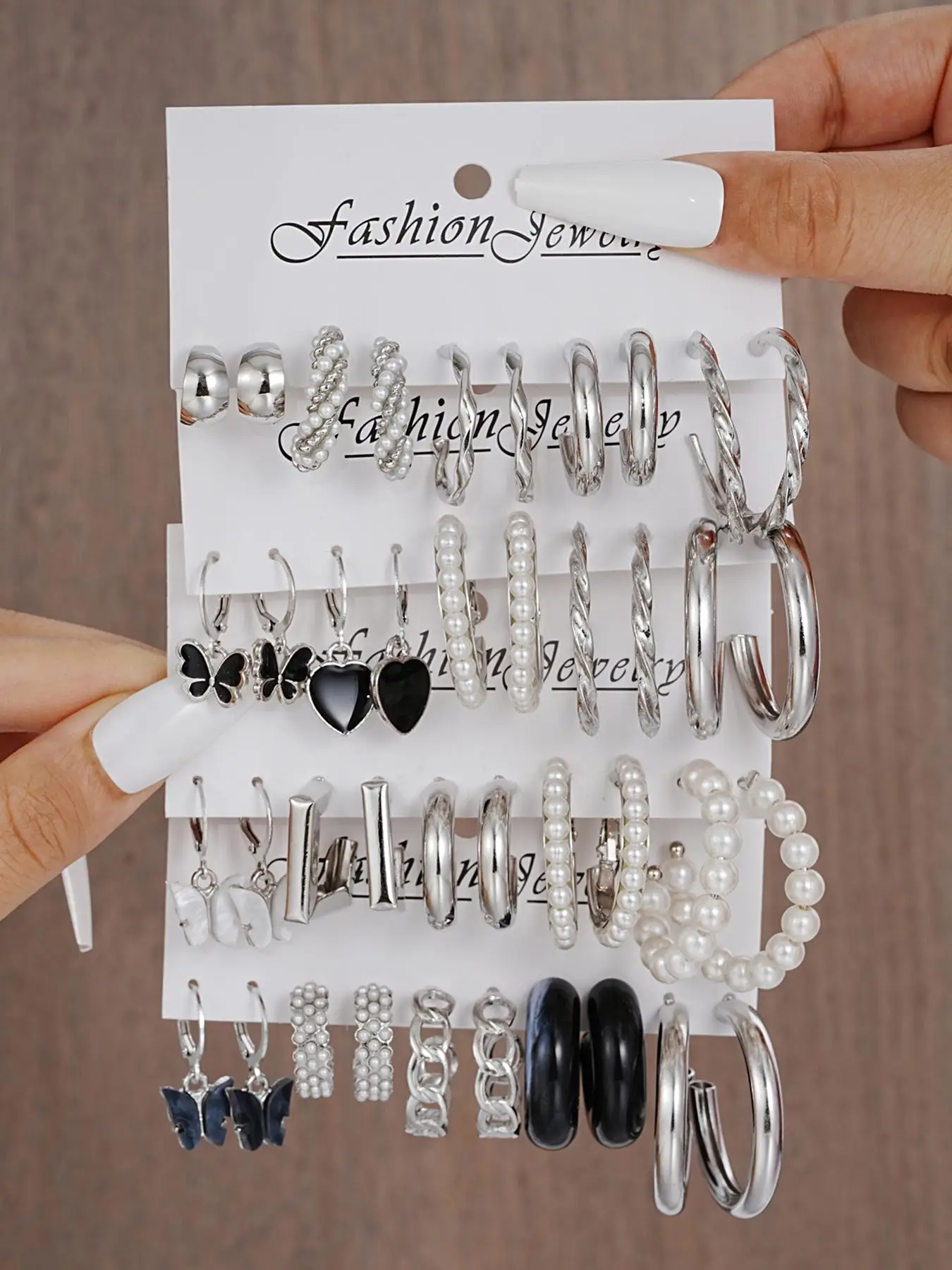 Women's Summer Elegant Butterfly & Heart Design Earrings for Gift, Daily Casual Versatile Jewelry for Holiday Fashion Accessory, Dangle Earrings